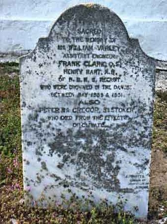 Piatră funerară marinar britanic